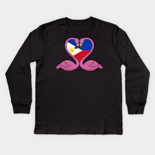 Flamingo Philippines Kids Long Sleeve T-Shirt